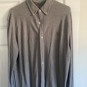 Ralph Lauren Men's Gray Casual Button-Down Shirt